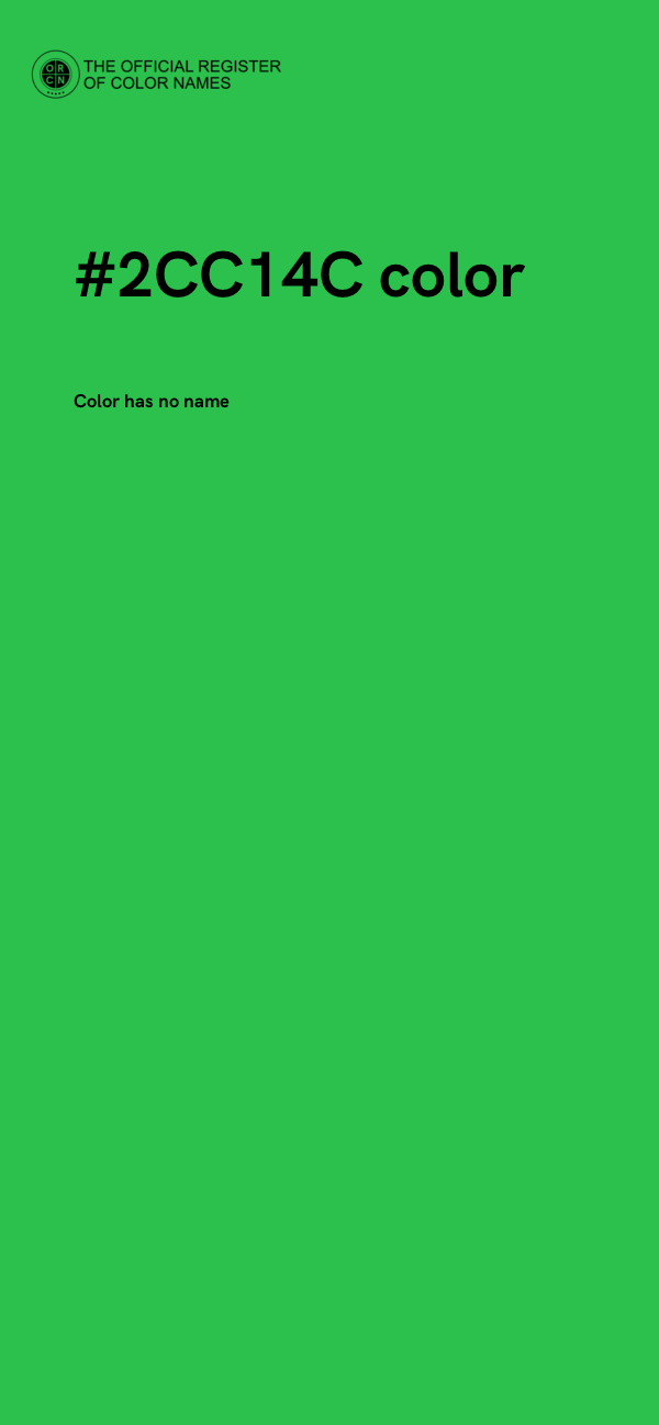 #2CC14C color image