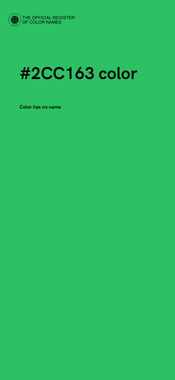 #2CC163 color image