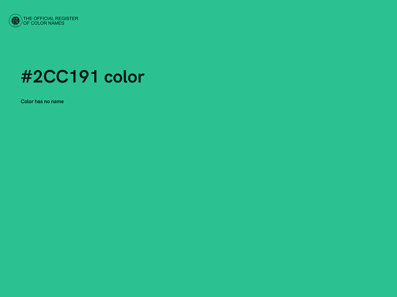 #2CC191 color image