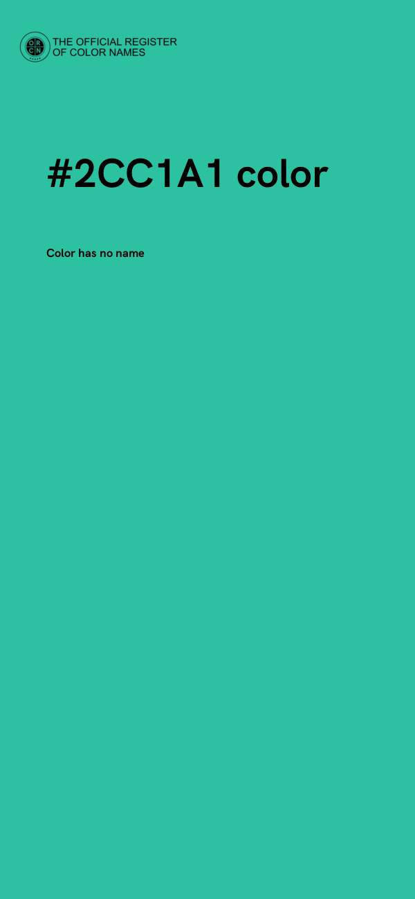 #2CC1A1 color image