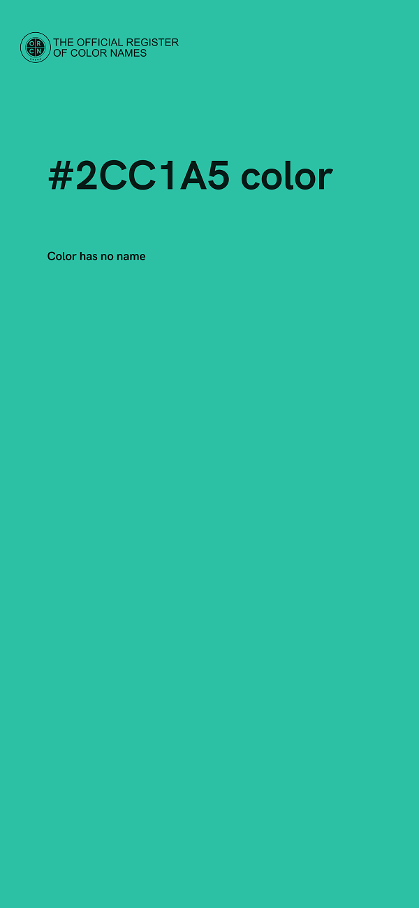 #2CC1A5 color image