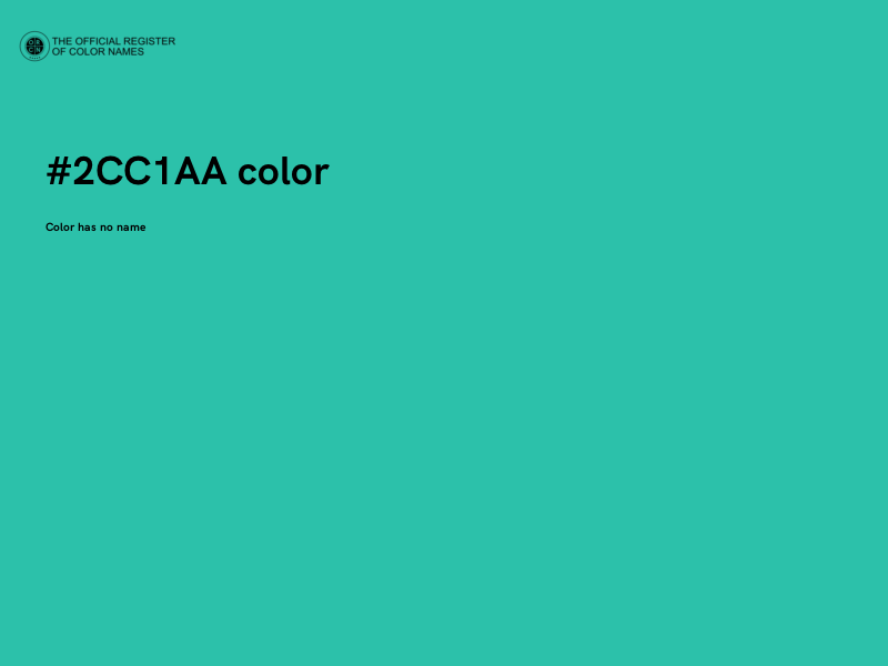 #2CC1AA color image