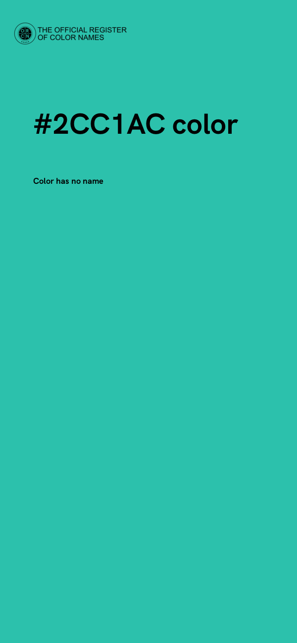 #2CC1AC color image