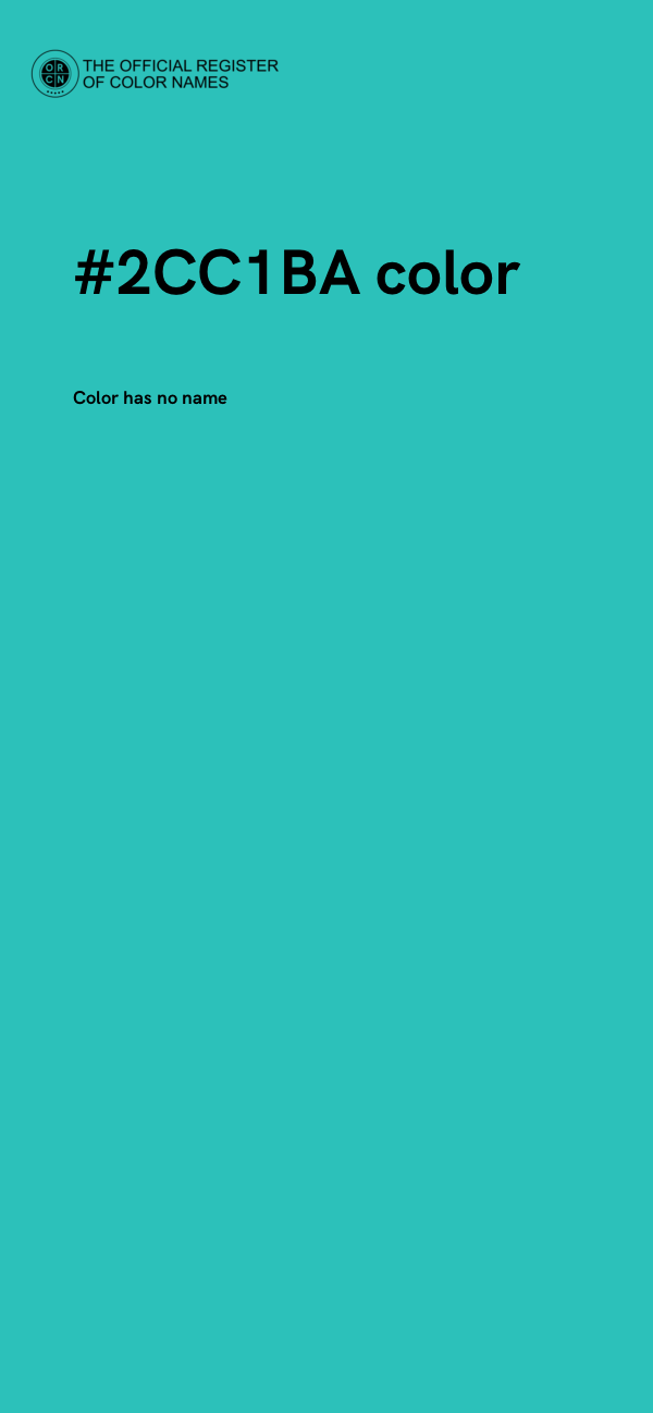 #2CC1BA color image