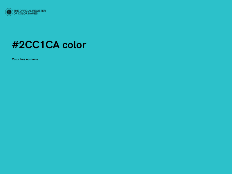 #2CC1CA color image