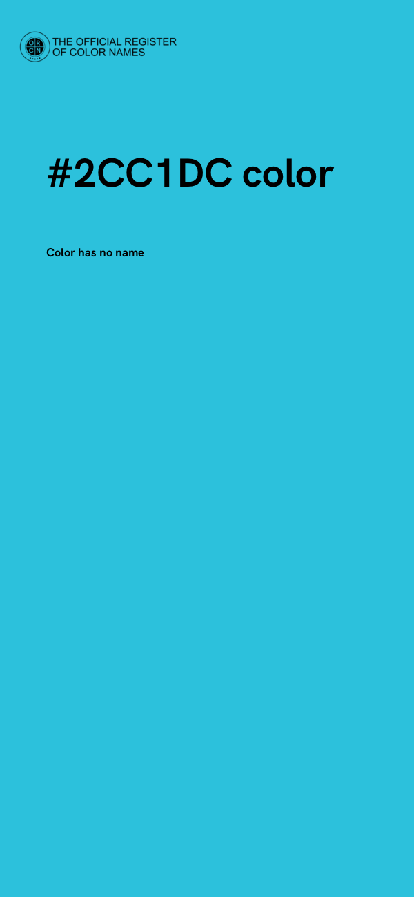 #2CC1DC color image