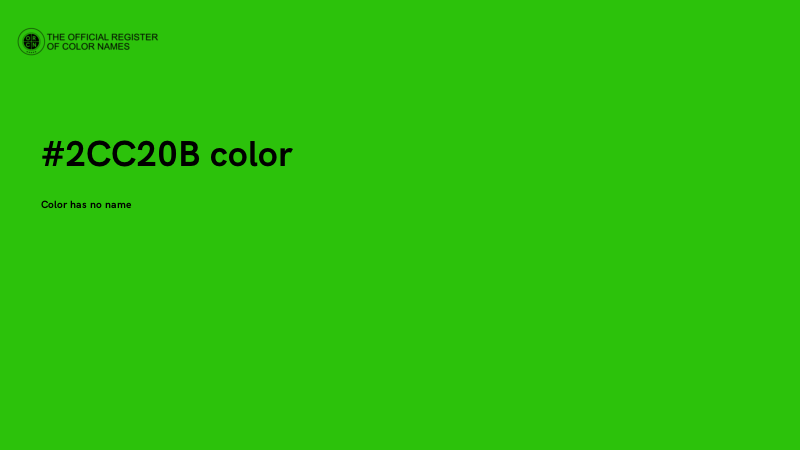 #2CC20B color image