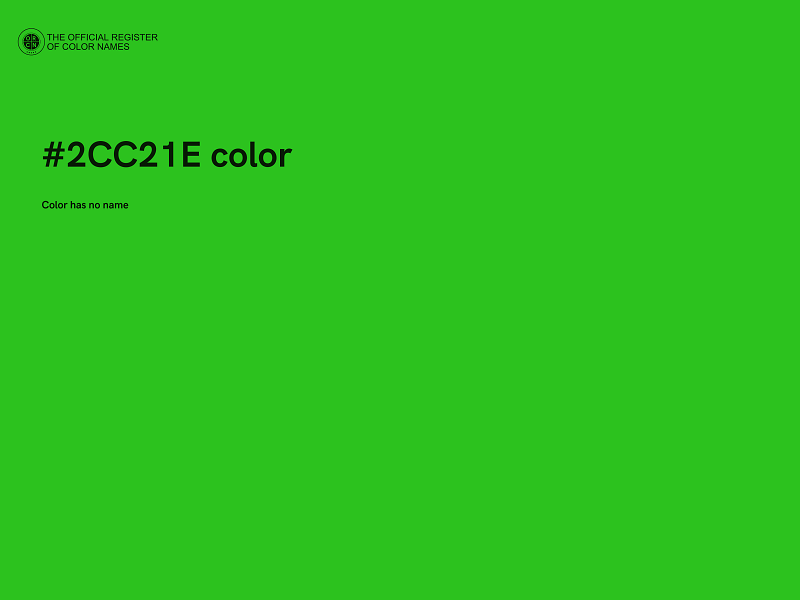 #2CC21E color image