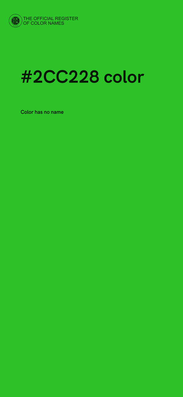 #2CC228 color image