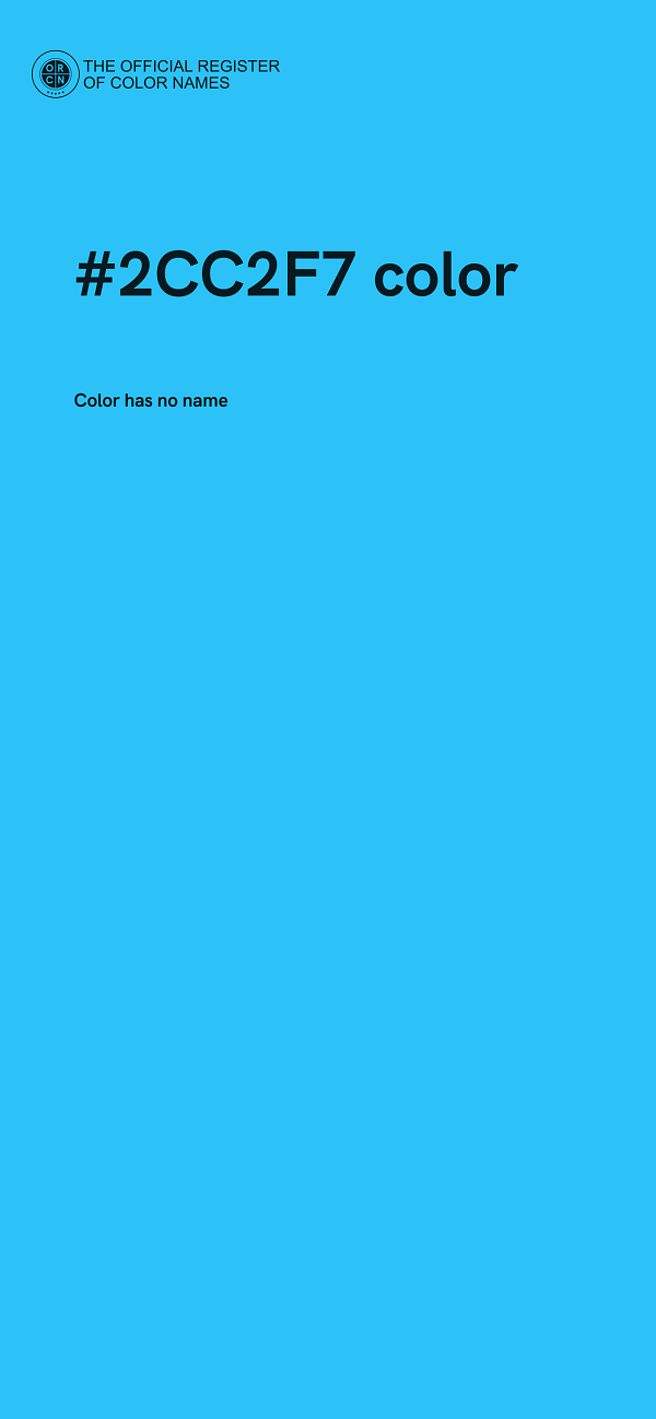 #2CC2F7 color image