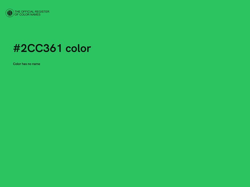 #2CC361 color image