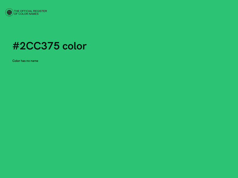 #2CC375 color image