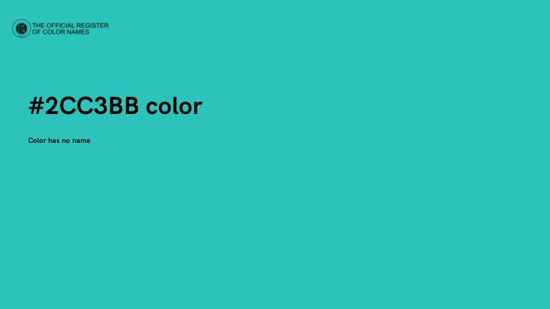 #2CC3BB color image