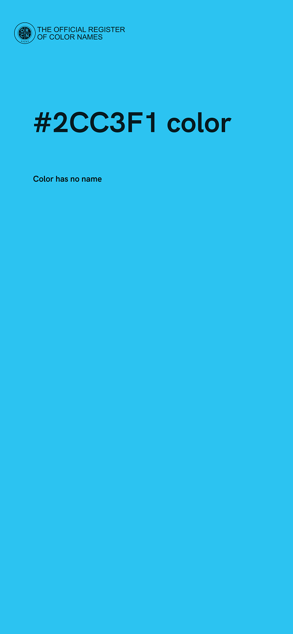 #2CC3F1 color image