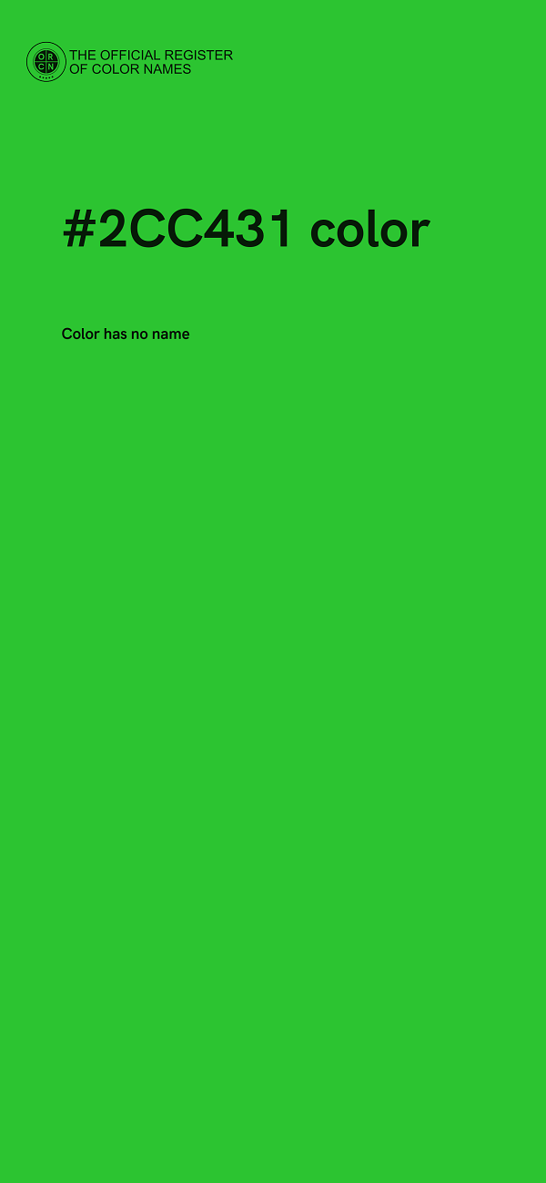 #2CC431 color image