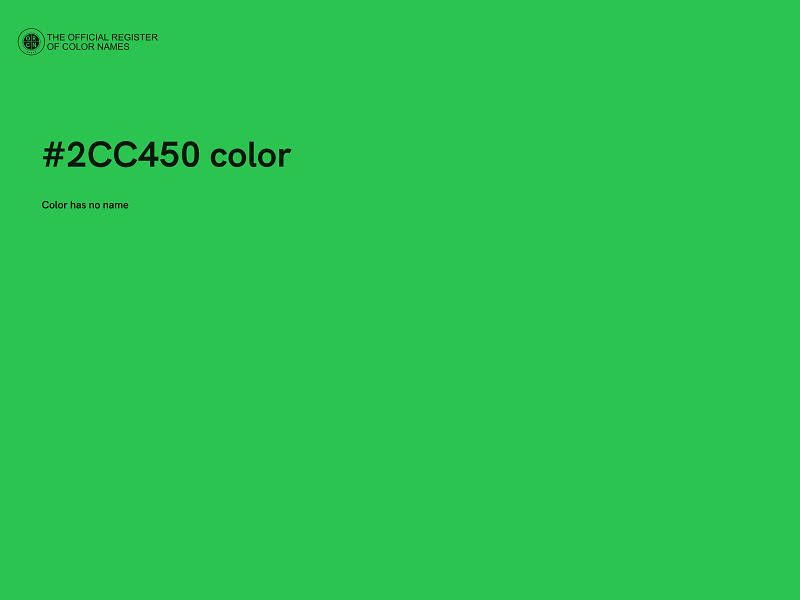 #2CC450 color image