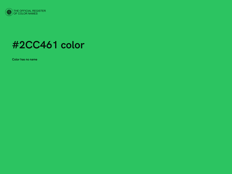 #2CC461 color image