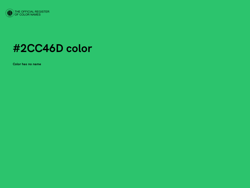 #2CC46D color image