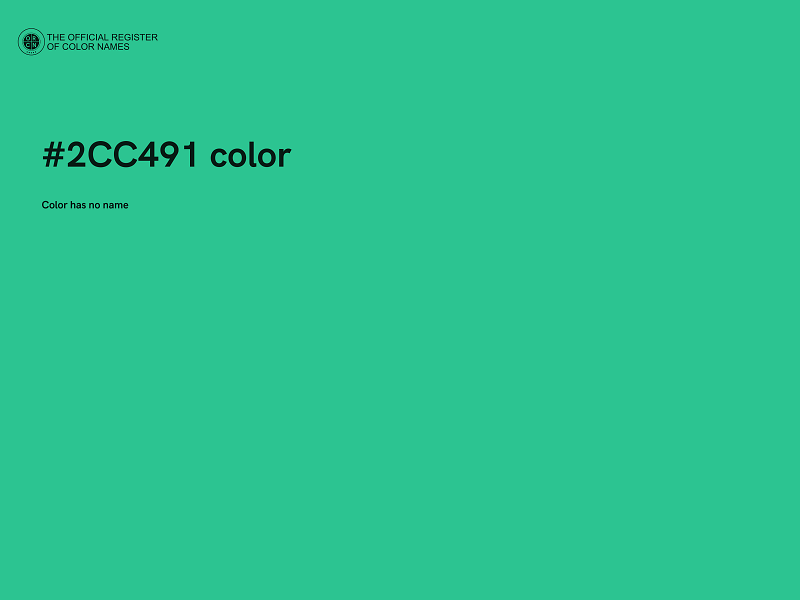 #2CC491 color image