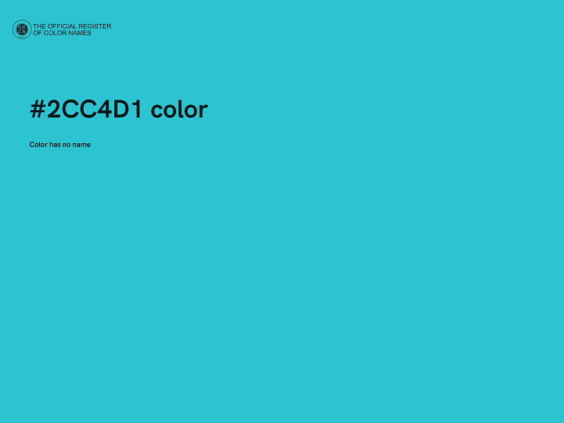 #2CC4D1 color image