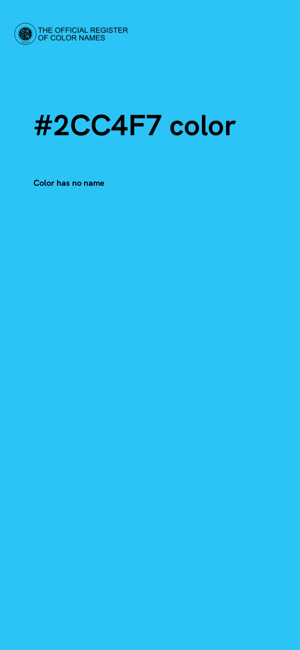 #2CC4F7 color image