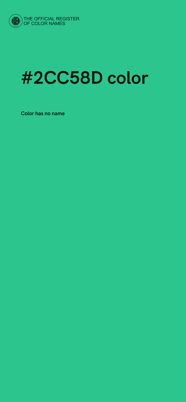 #2CC58D color image