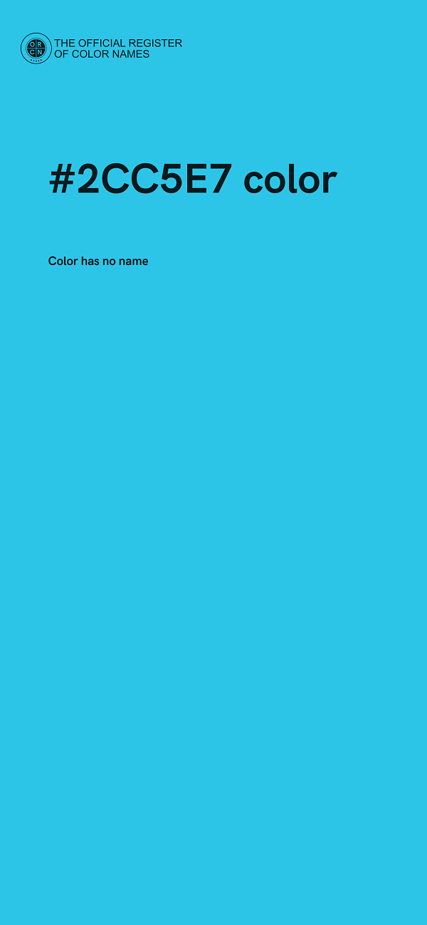#2CC5E7 color image