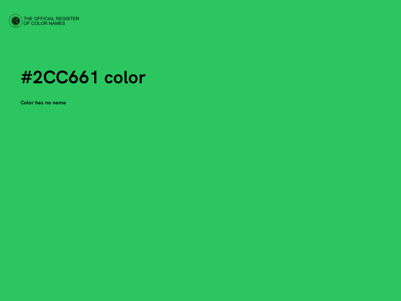 #2CC661 color image