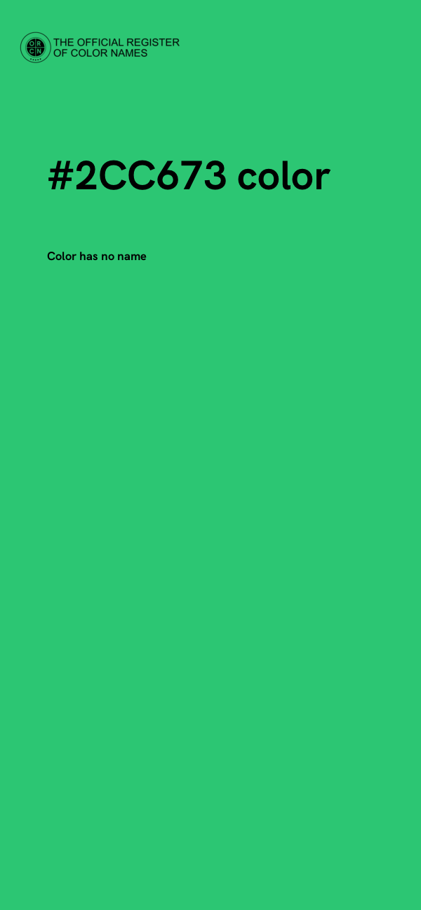 #2CC673 color image