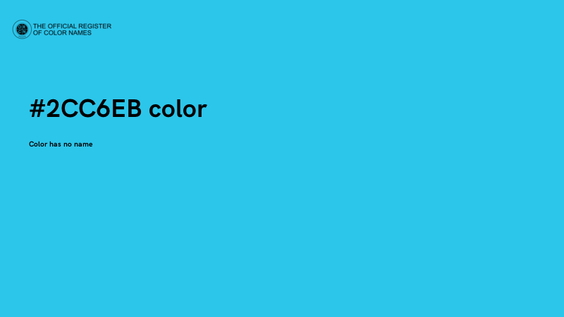 #2CC6EB color image