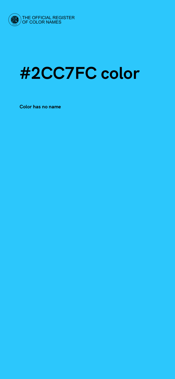 #2CC7FC color image
