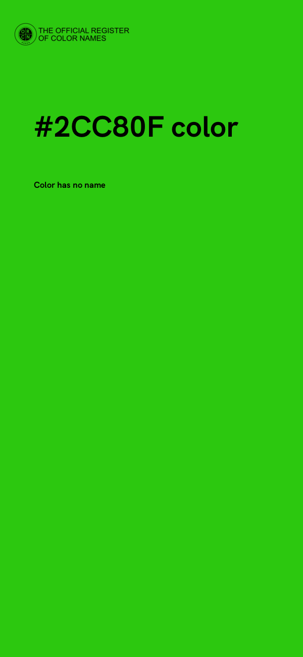 #2CC80F color image
