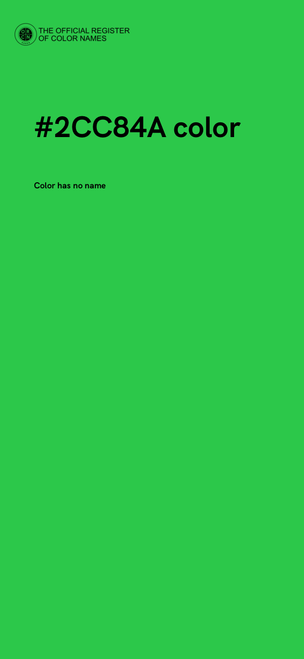 #2CC84A color image