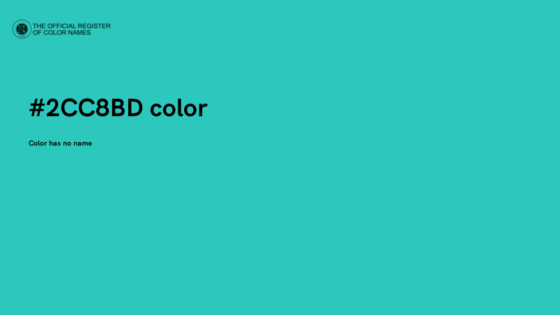 #2CC8BD color image