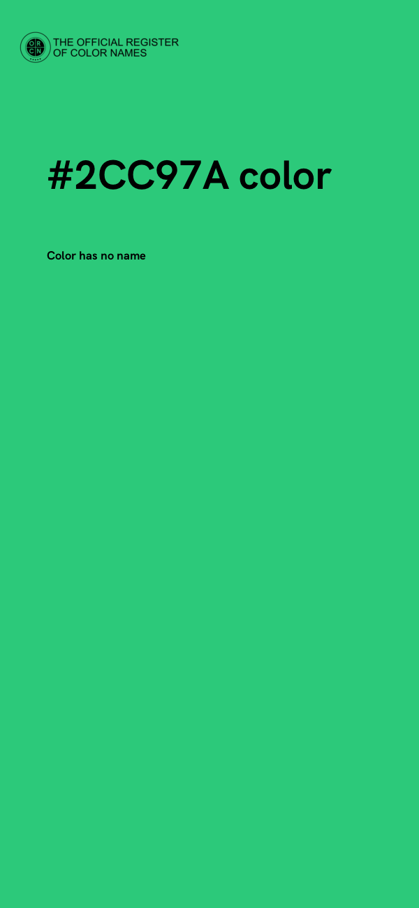 #2CC97A color image