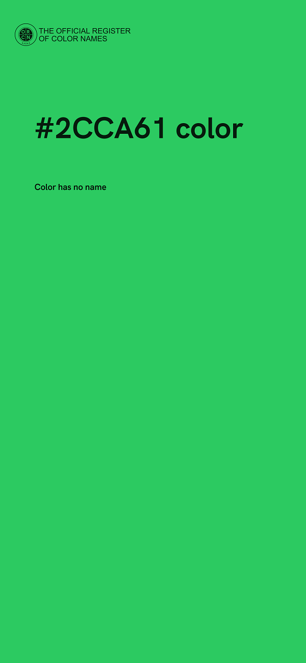 #2CCA61 color image