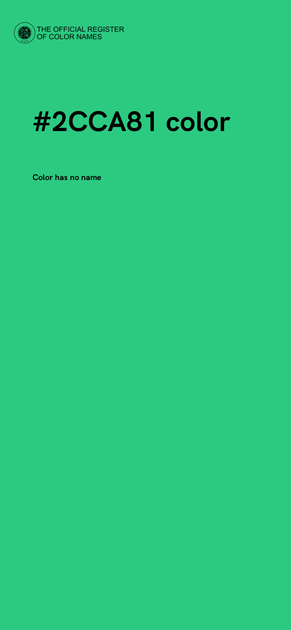 #2CCA81 color image