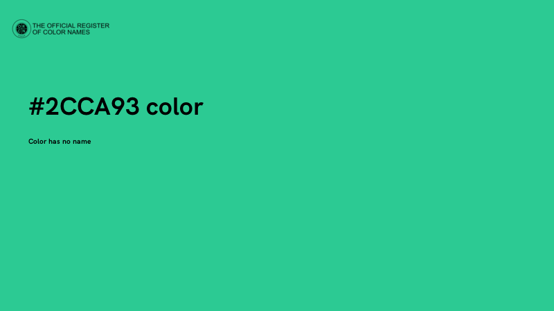 #2CCA93 color image