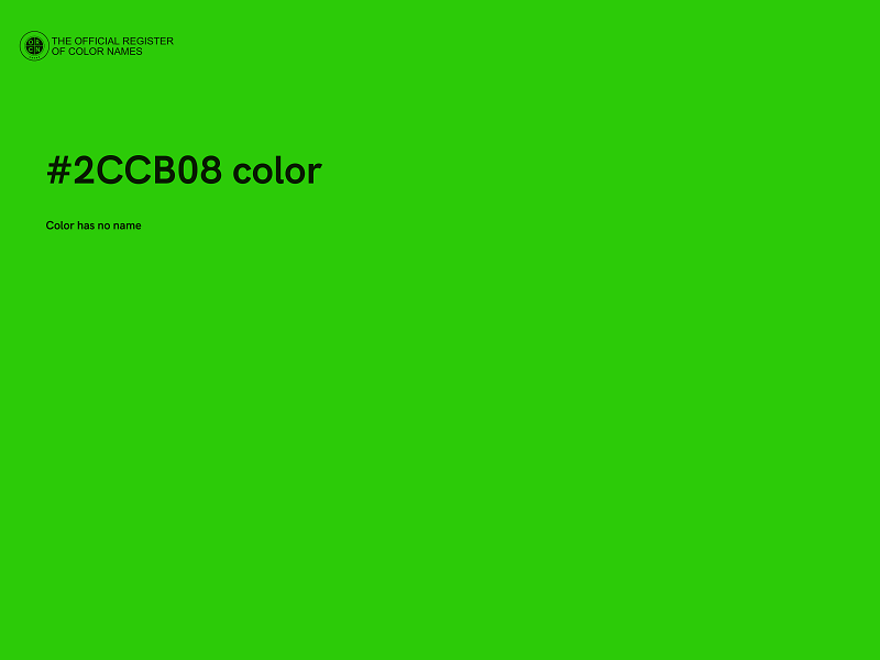 #2CCB08 color image
