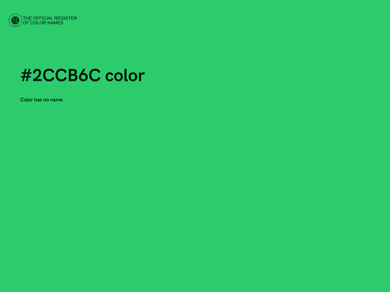 #2CCB6C color image