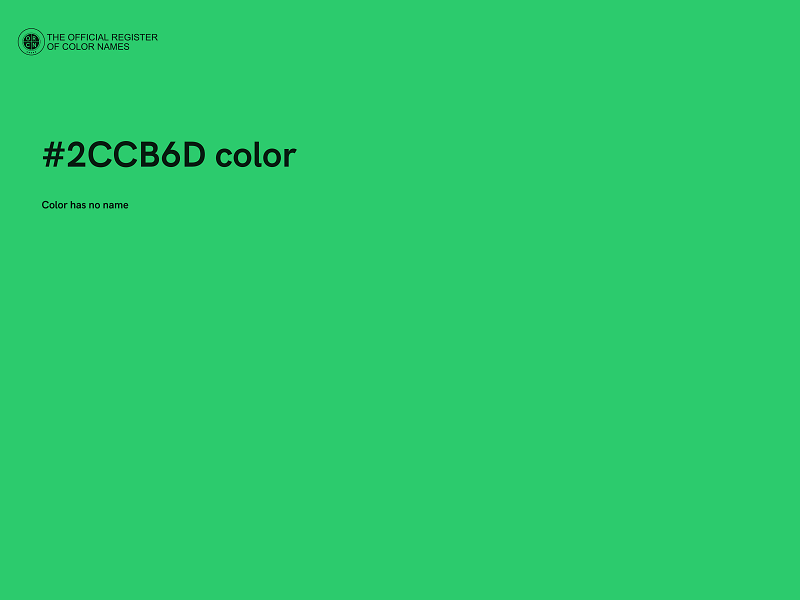 #2CCB6D color image