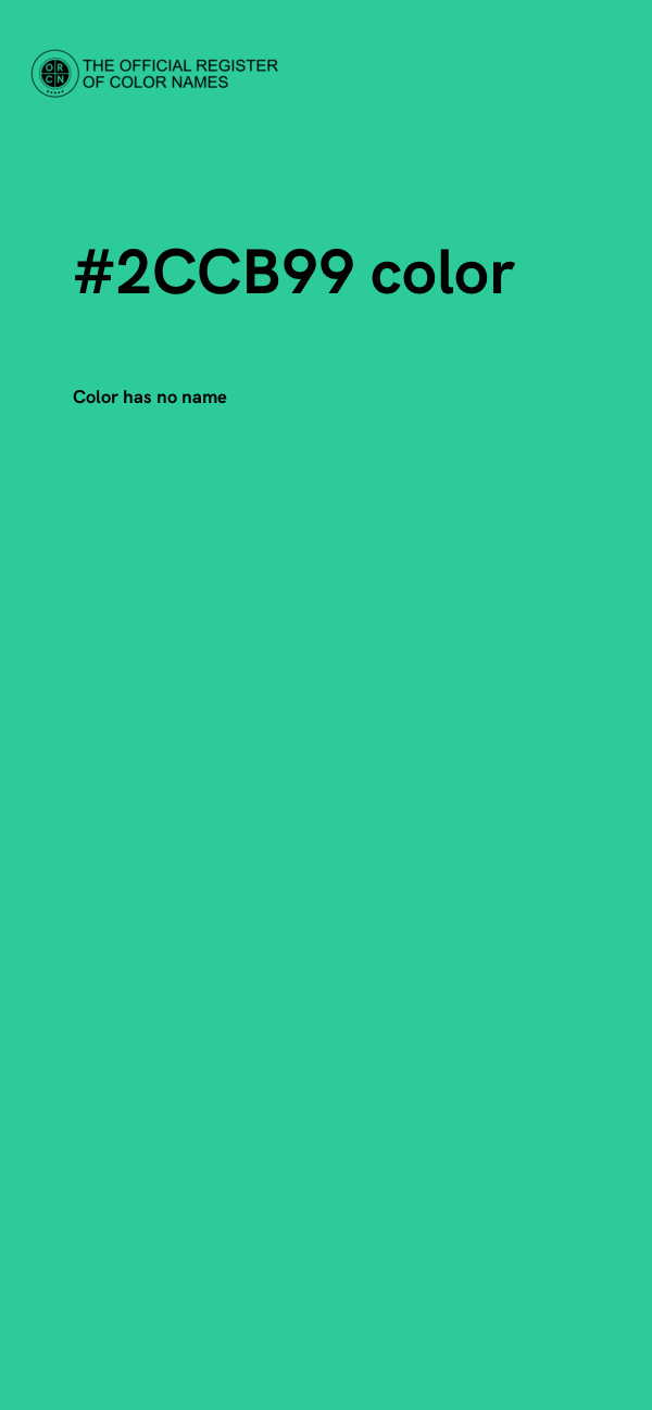 #2CCB99 color image