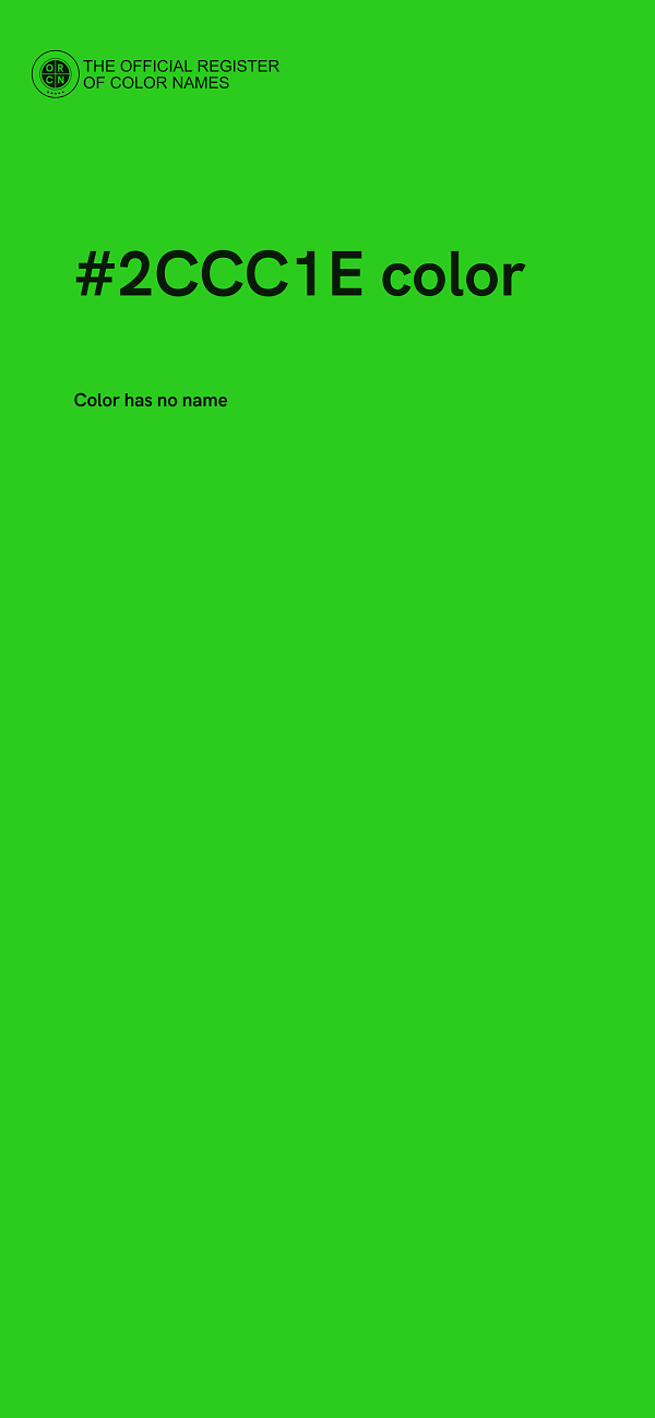 #2CCC1E color image