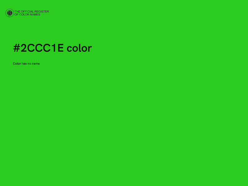 #2CCC1E color image