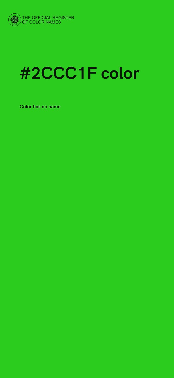 #2CCC1F color image