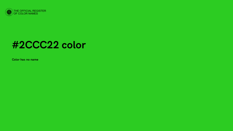 #2CCC22 color image