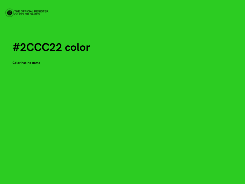 #2CCC22 color image