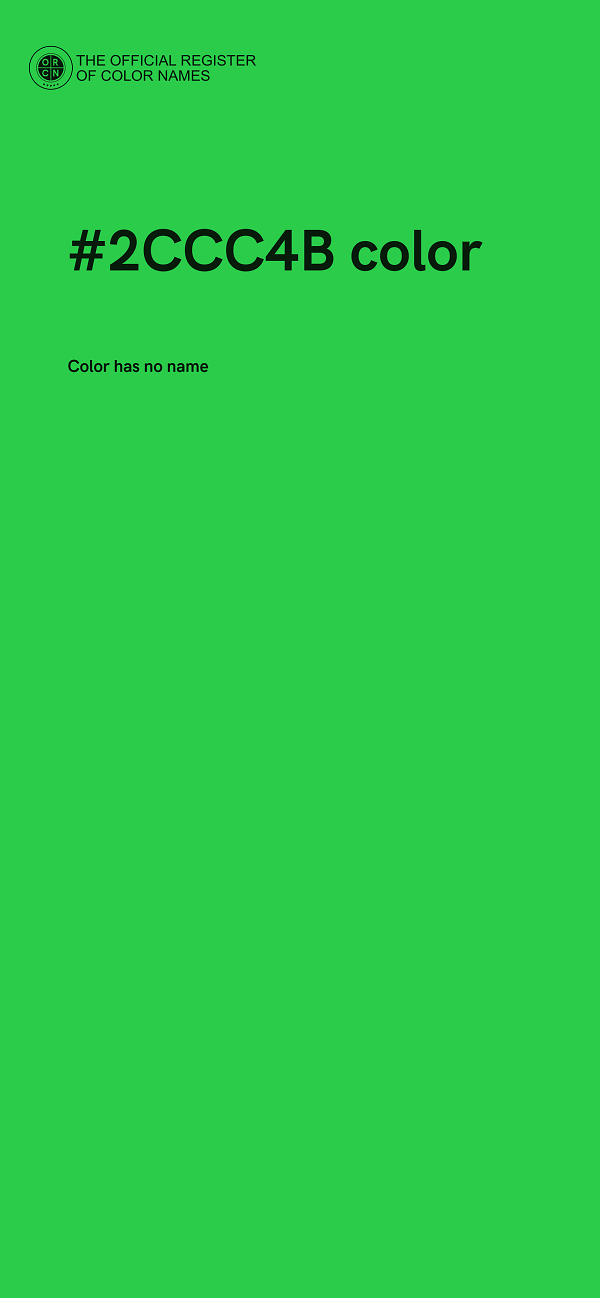 #2CCC4B color image