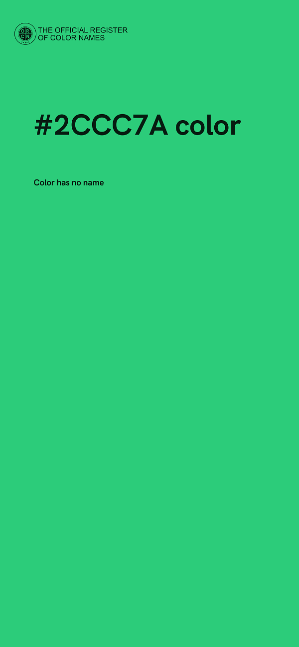 #2CCC7A color image