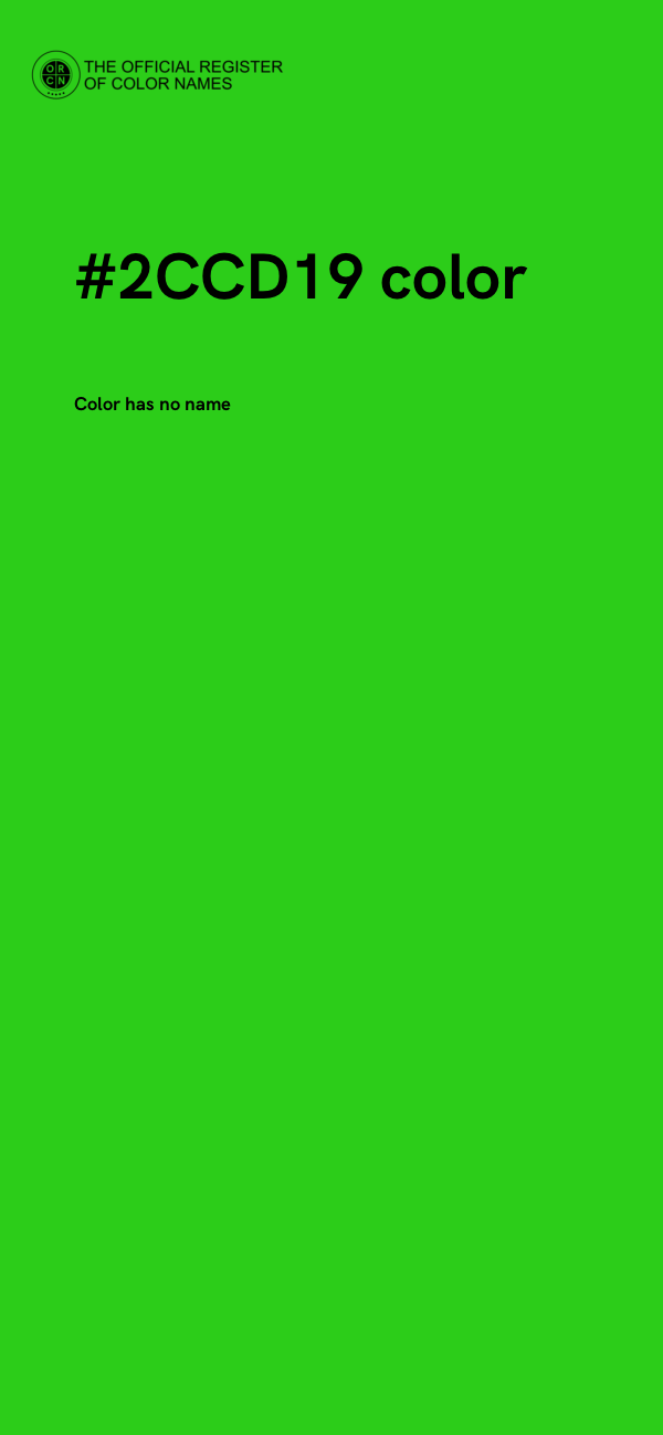 #2CCD19 color image